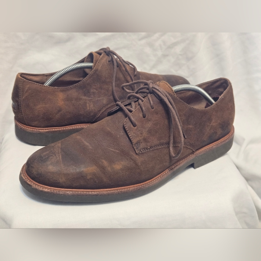 Polo Ralph Lauren Torrington Brown Leather Mens Sz 12 D Oxford Lace Up Shoes